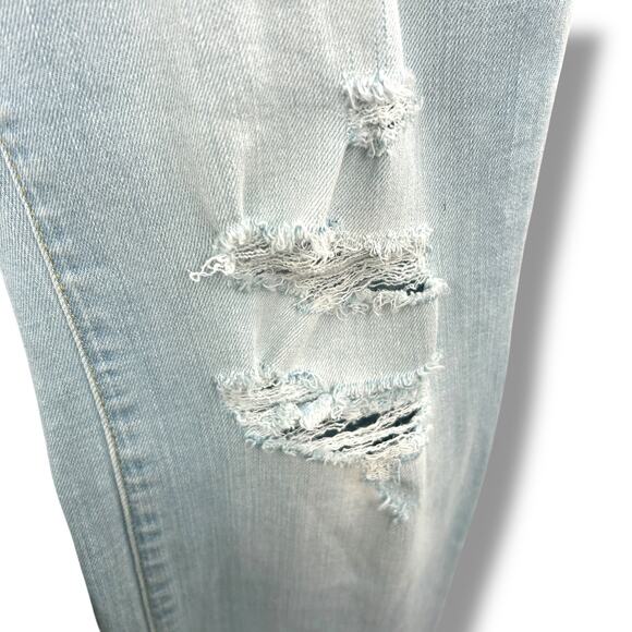 Macy's INC International Concepts Mid Rise Flare Jeans Size 8 Distressed Knee - Picture 5 of 10